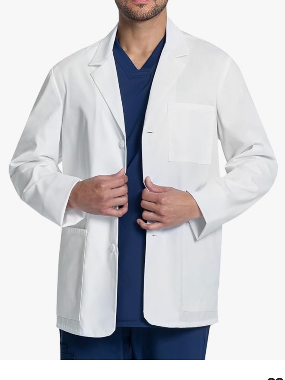 Cherokee Mens Lab Coat: Size Small
30" Men's Consultation Coat Durable